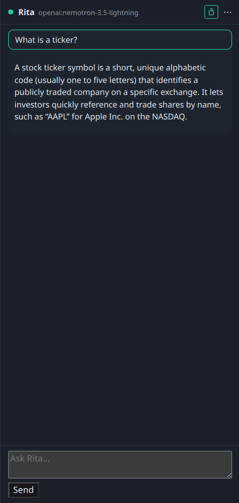 The Rita pane locked open in BDOBB